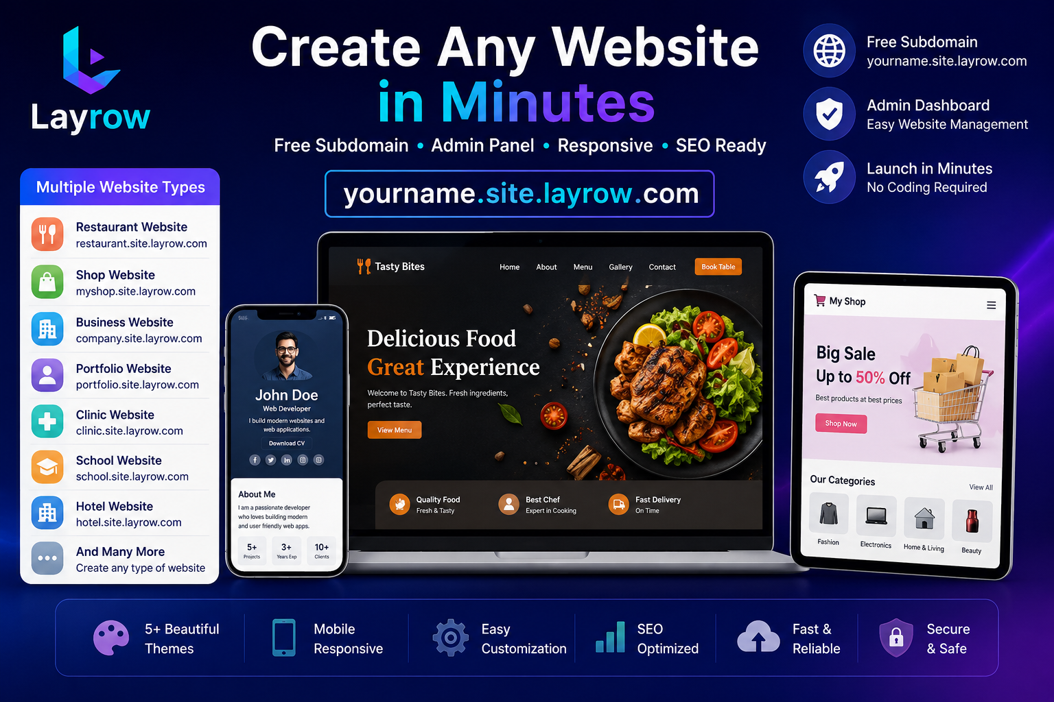 Layrow Website Platform